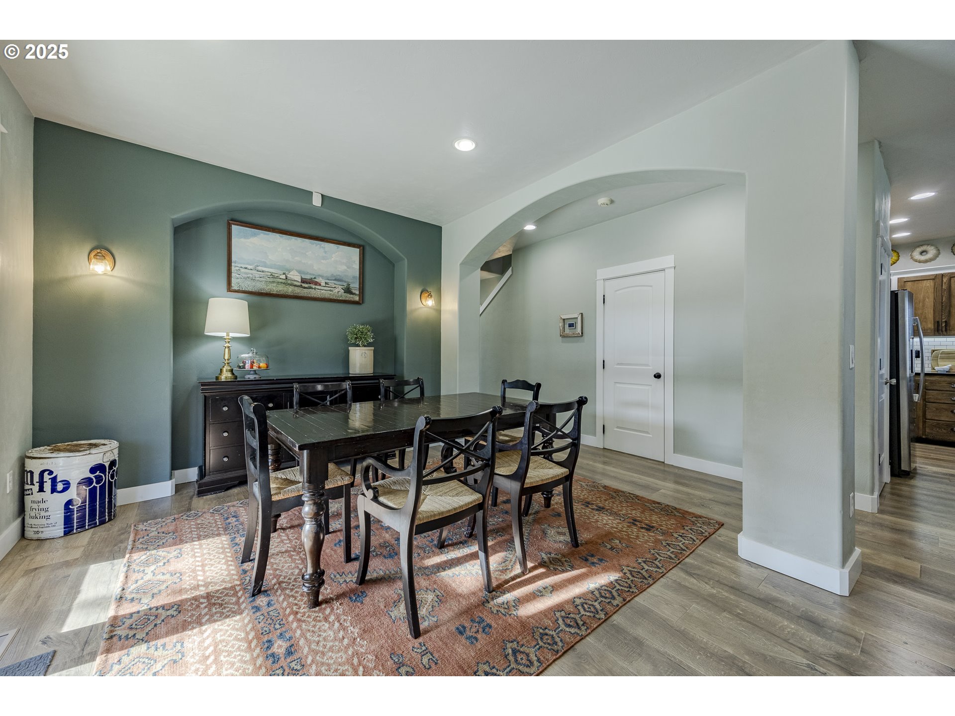 2409 Crowther Drive Eugene, OR 97404 - Photo 9 of 48 a view of a dining room with furniture and wooden floor
