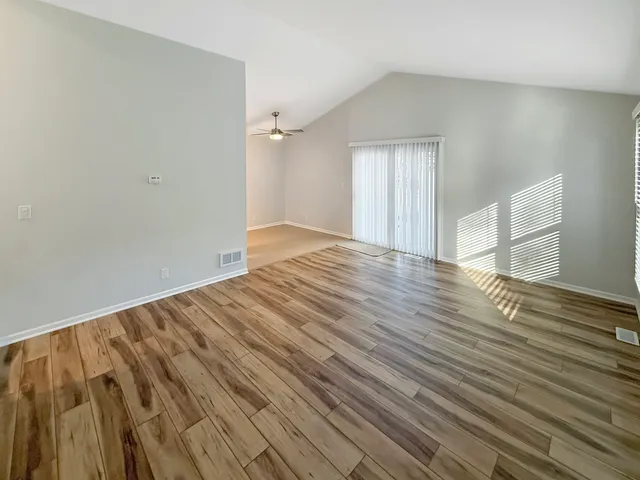 wooden floor in an empty room