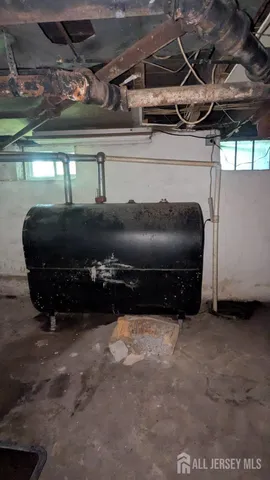 a car parked in a garage