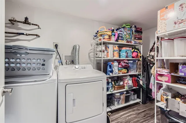 a view of storage and utility room with toys and toys
