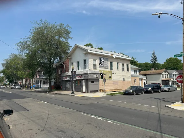 a car parked on the side of the road