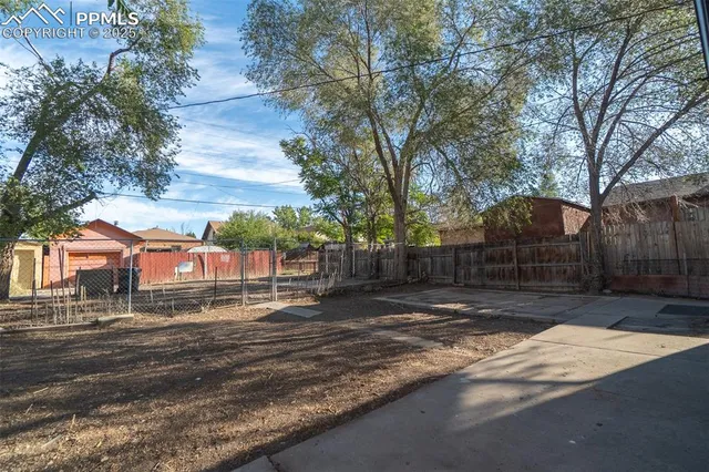 a backyard of a house