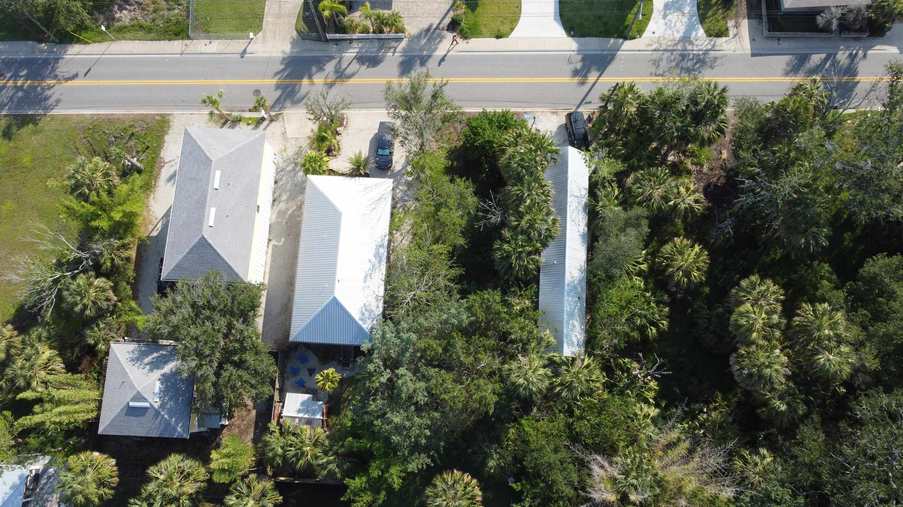 247 Riberia Street St. Augustine, FL 32084 - Photo 7 of 42 an aerial view of a house with a yard and garden