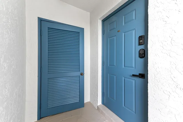 a view of front door