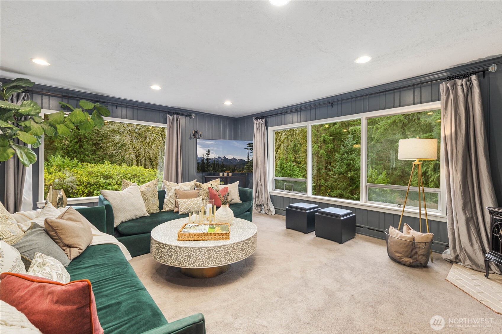 641 Northwest 175th Street Shoreline, WA 98177 - Photo 14 of 40 a living room with furniture and a large window