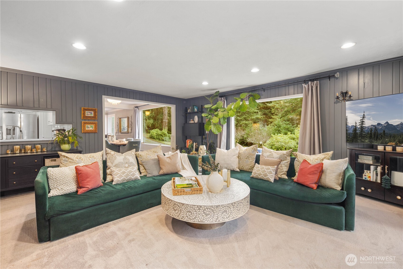 641 Northwest 175th Street Shoreline, WA 98177 - Photo 15 of 40 a living room with furniture and a large window