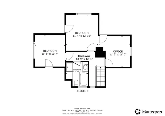 a picture of a park with an bench