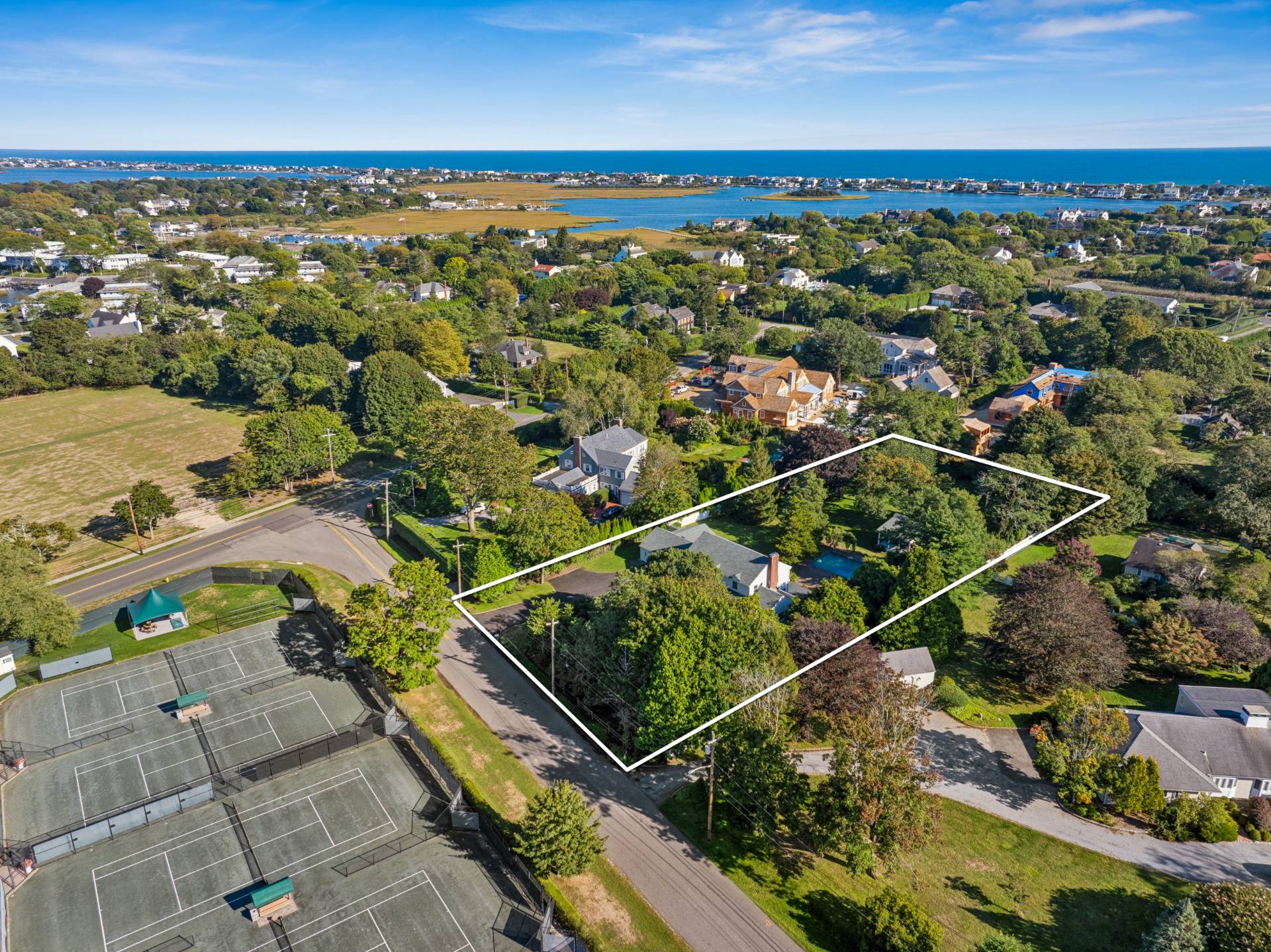 11 Oneck Road Westhampton Beach, NY 11978 - Photo 29 of 34 an aerial view of multiple house