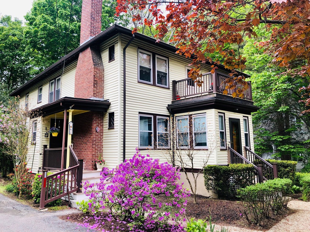 a front view of a house