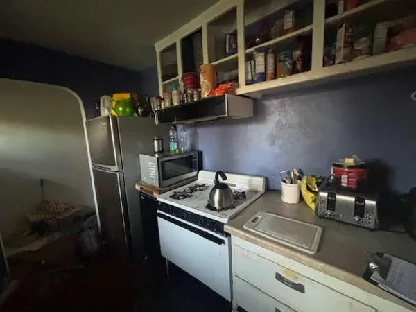 a close view of washer and dryer