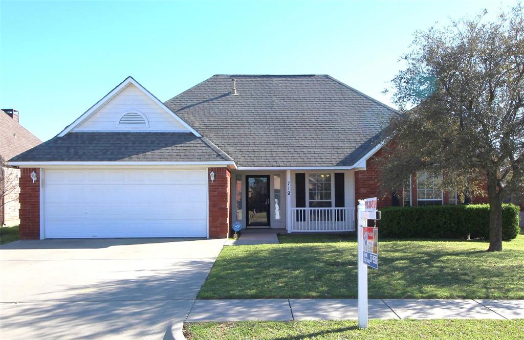 719 Dove Ridge Sanger, TX 76266 - Photo 1 of 1 Front elevation features large covered porch.