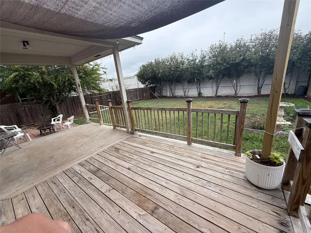 a house view with a seating space