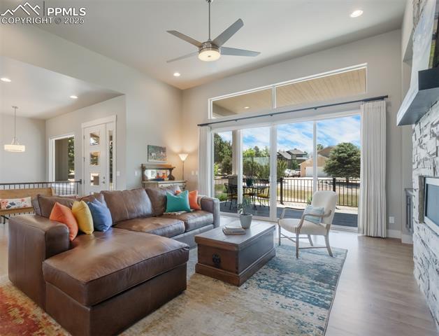 670 Portland Road Monument, CO 80132 - Photo 16 of 50 12 Foot Ceiling In Living Room