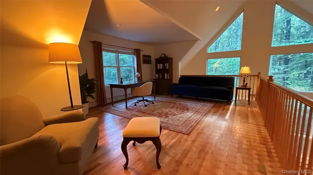 a outdoor space with furniture