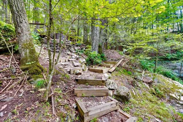 a view of an outdoor sitting area with chairs