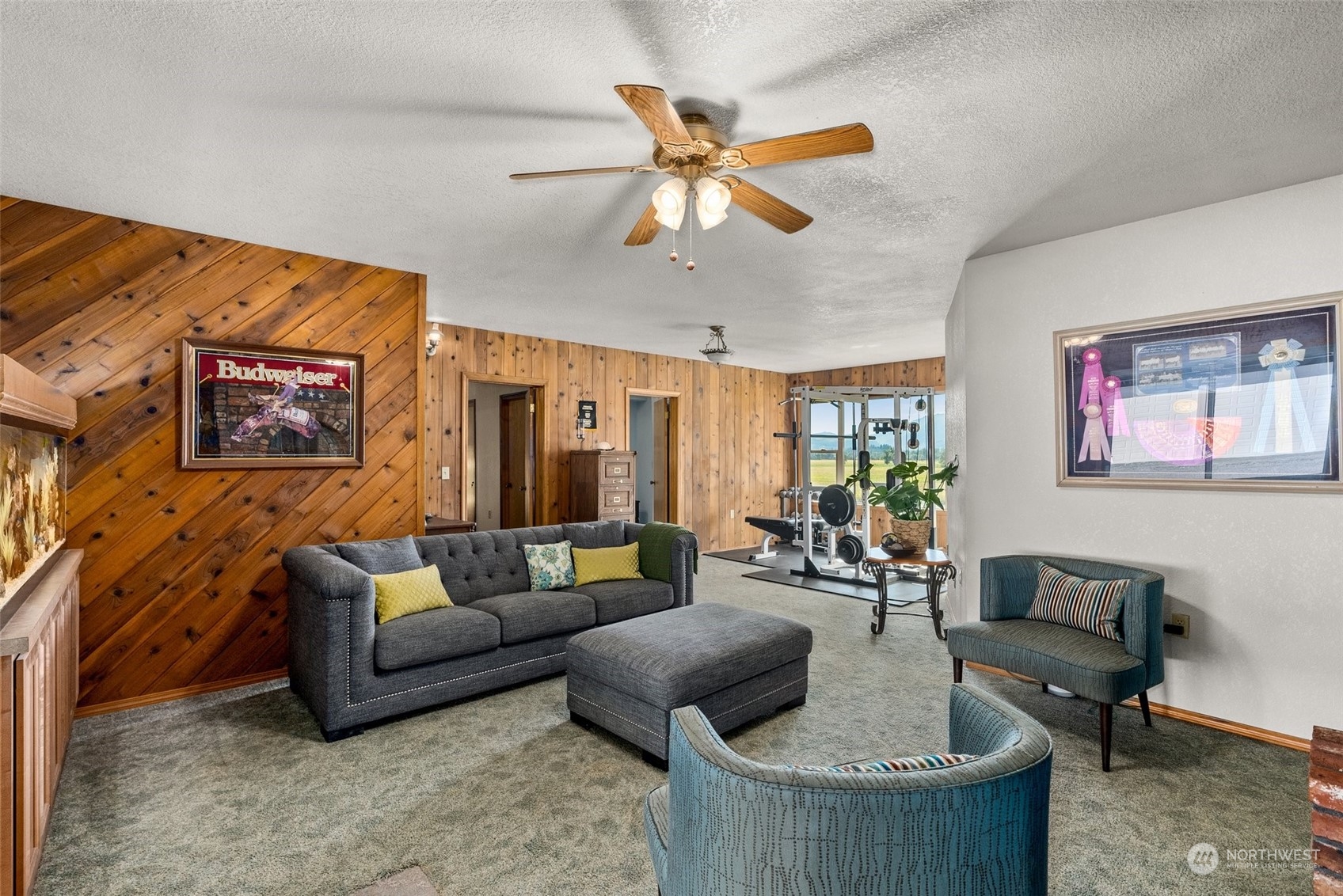 434 Cispus Road Randle, WA 98377 - Photo 11 of 40 a living room with furniture and a ceiling fan
