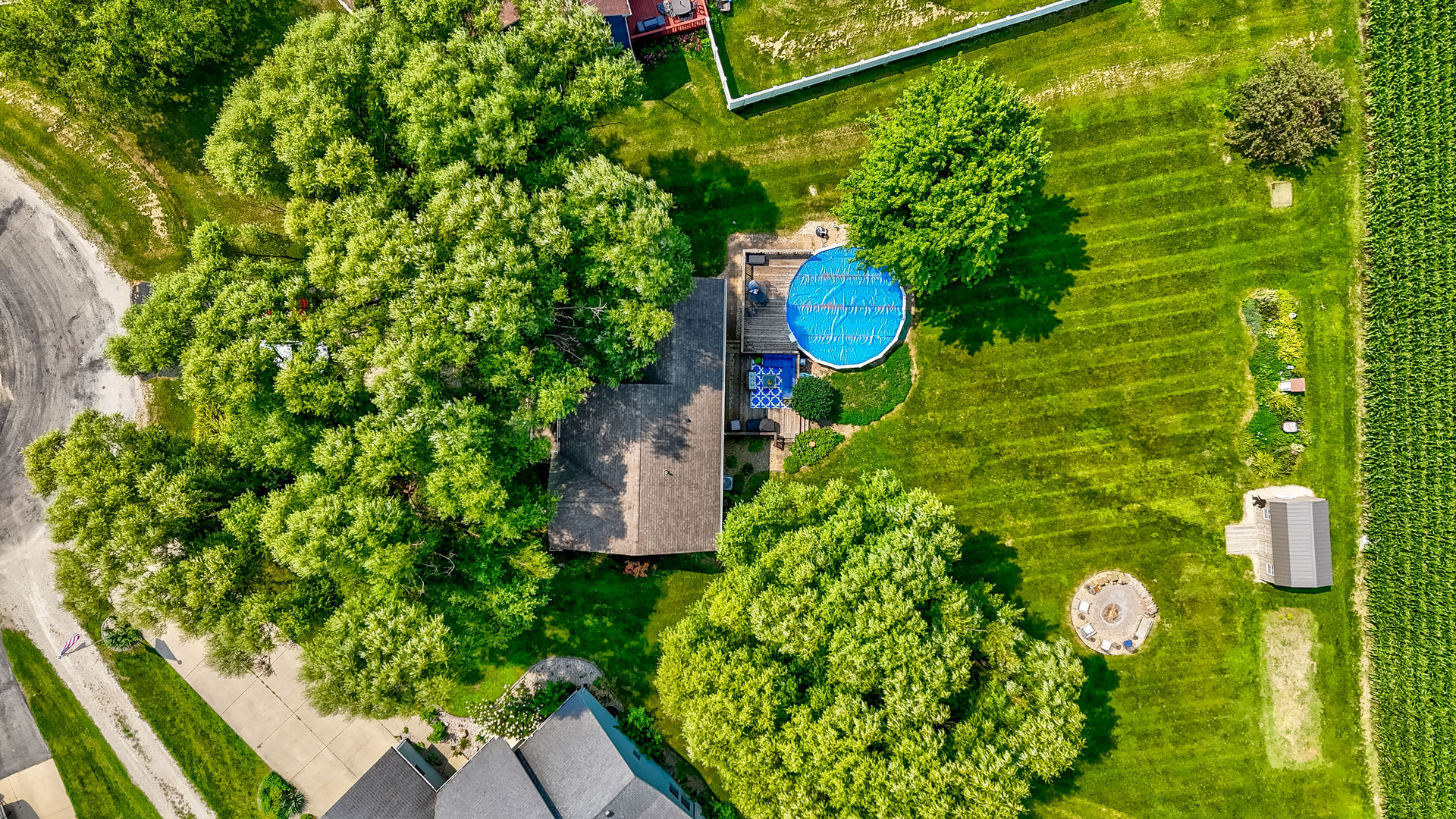 2383 North 3119th Road Marseilles, IL 61341 - Photo 15 of 19 a view of a back yard with plants