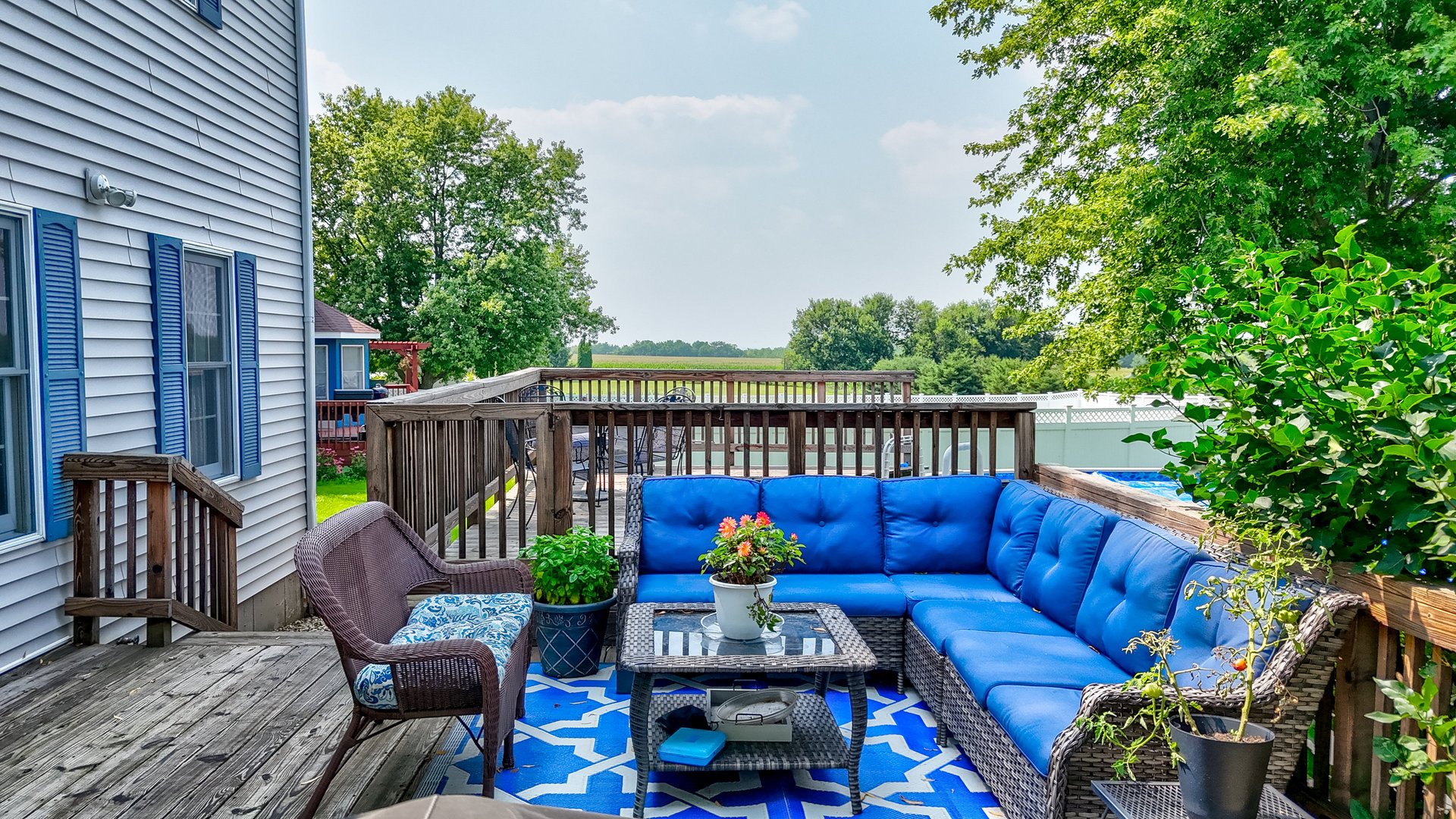 2383 North 3119th Road Marseilles, IL 61341 - Photo 18 of 19 a view of a patio on the roof deck