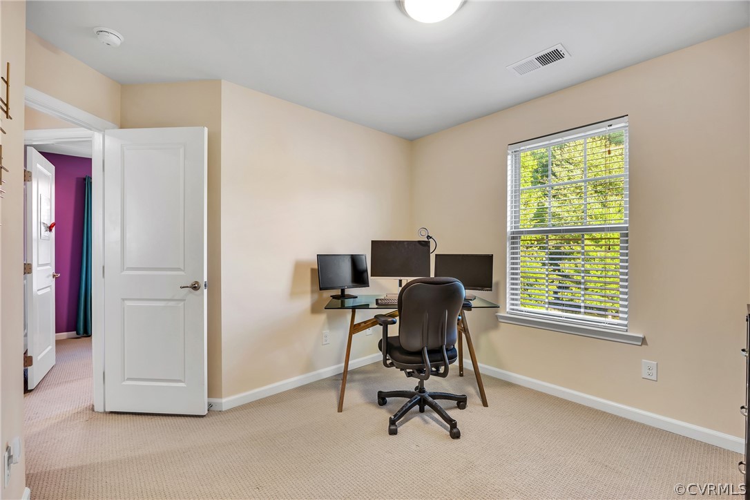 5724 Riverside Place Richmond, VA 23225 - Photo 39 of 47 a view of workspace with wooden floor and windows