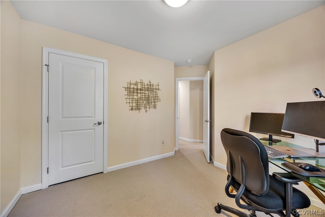 5724 Riverside Place Richmond, VA 23225 - Photo 40 of 47 a view of workspace with wooden floor windows