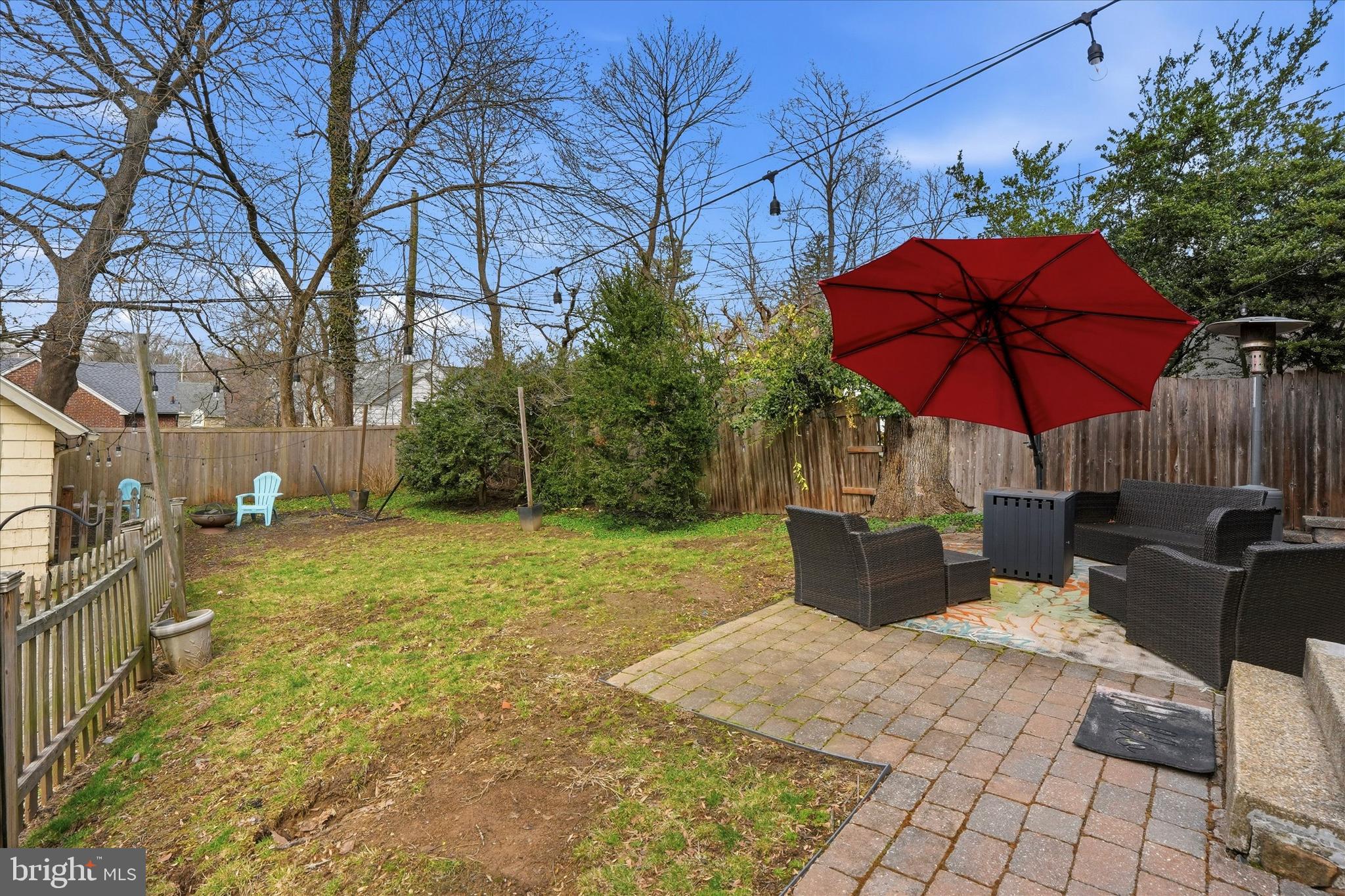 310 Old Forest Road Wynnewood, PA 19096 - Photo 31 of 35 a view of a backyard with sitting area