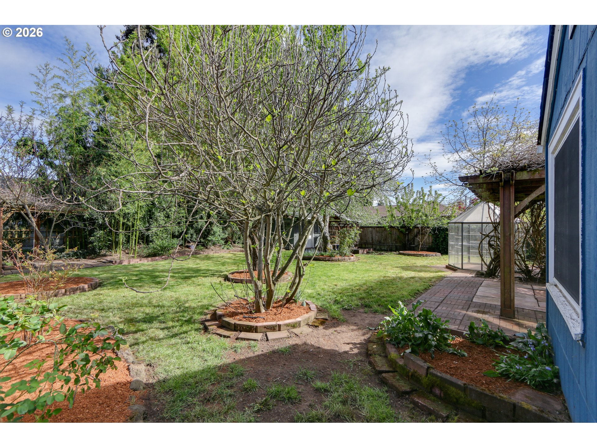 715 Ellsworth Street Eugene, OR 97402 - Photo 17 of 26 a view of a garden with a tree
