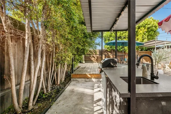 a view of outdoor space with seating