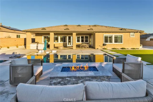view of an outdoor space with seating area