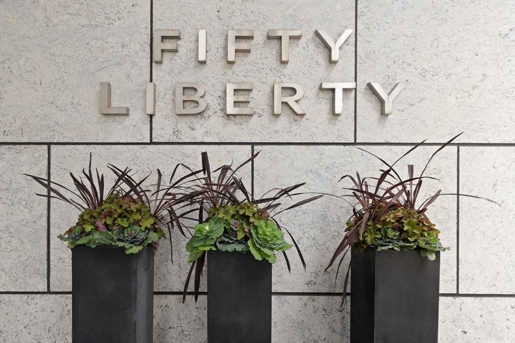 50 Liberty Drive, Unit 11L Boston, MA 02210 - Photo 38 of 40 a vase of flowers sitting on a granite counter