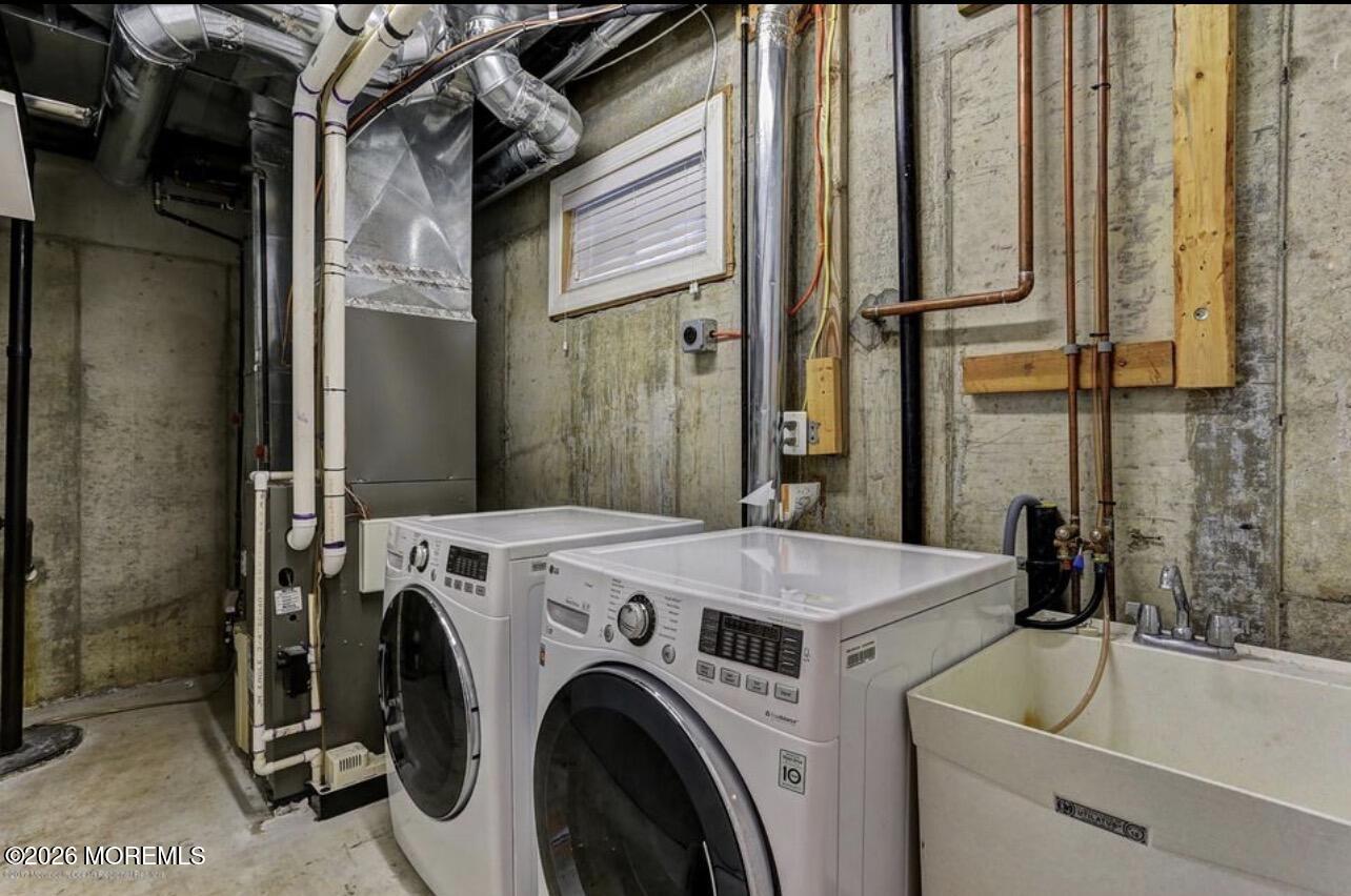 1-3 Church Street Matawan, NJ 07747 - Photo 14 of 28 a utility room with dryer and washer