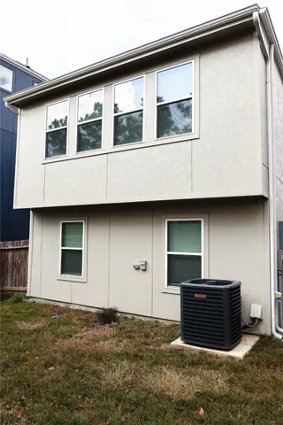 a house view with a outdoor space