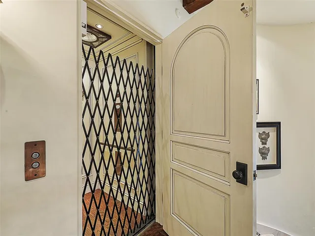 a view of a door door