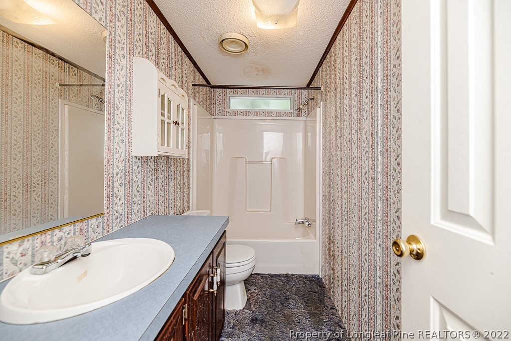256 Union Church Road Carthage, NC 28327 - Photo 7 of 29 a bathroom with a sink a toilet and shower