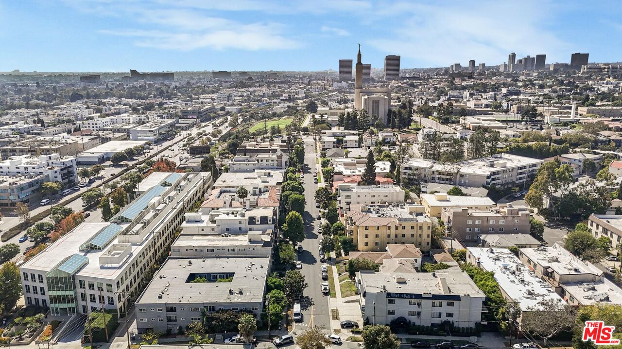 1677 Westholme Avenue Los Angeles, CA 90024 - Photo 41 of 43 an aerial view of a city with lots of residential buildings