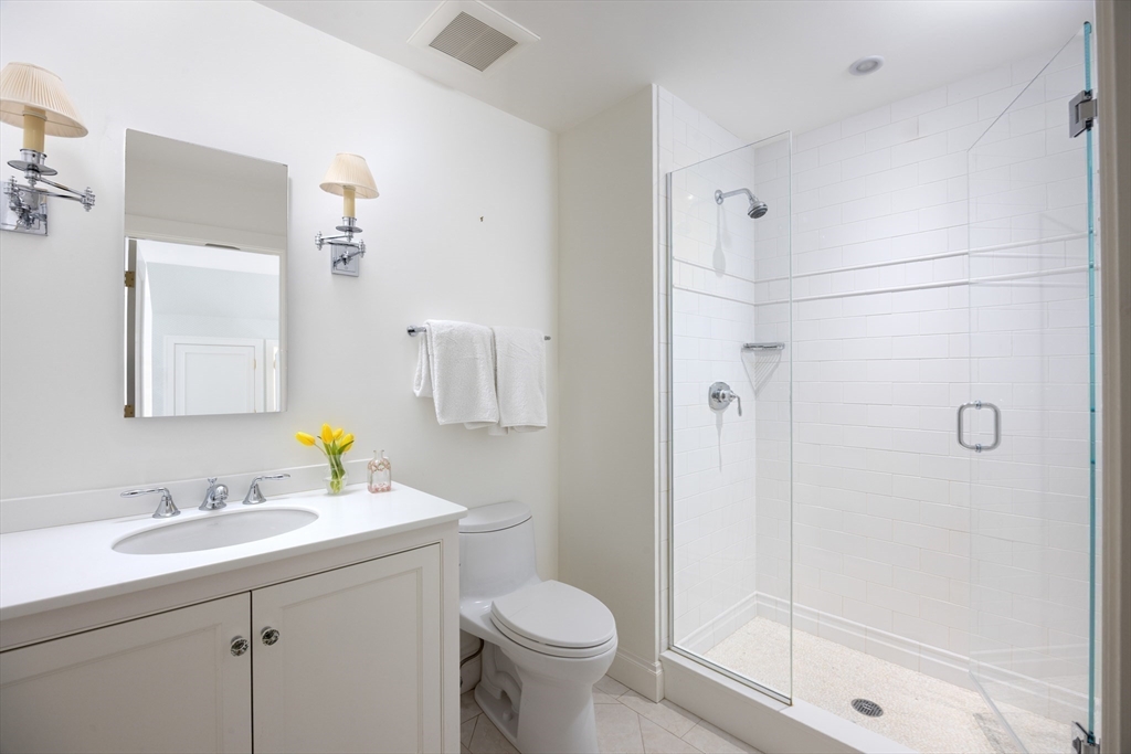 291 Goddard Avenue, Unit 291 Brookline, MA 02445 - Photo 14 of 19 a bathroom with a sink toilet and shower