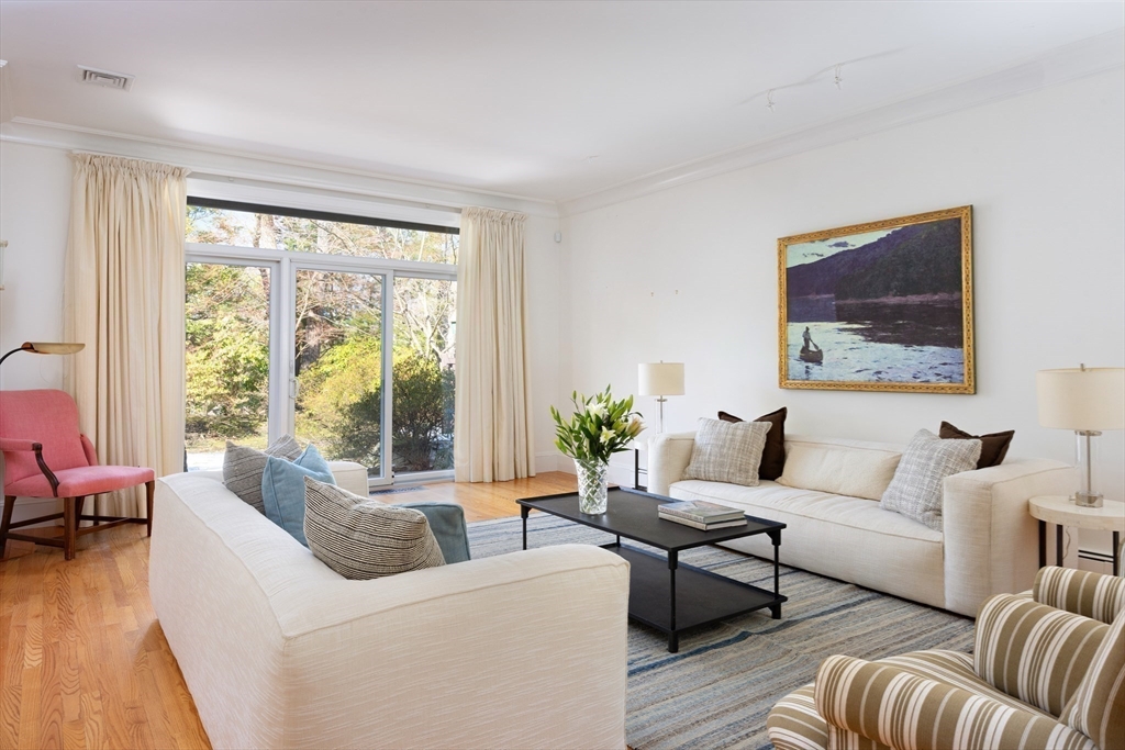 291 Goddard Avenue, Unit 291 Brookline, MA 02445 - Photo 8 of 19 a living room with furniture and a large window