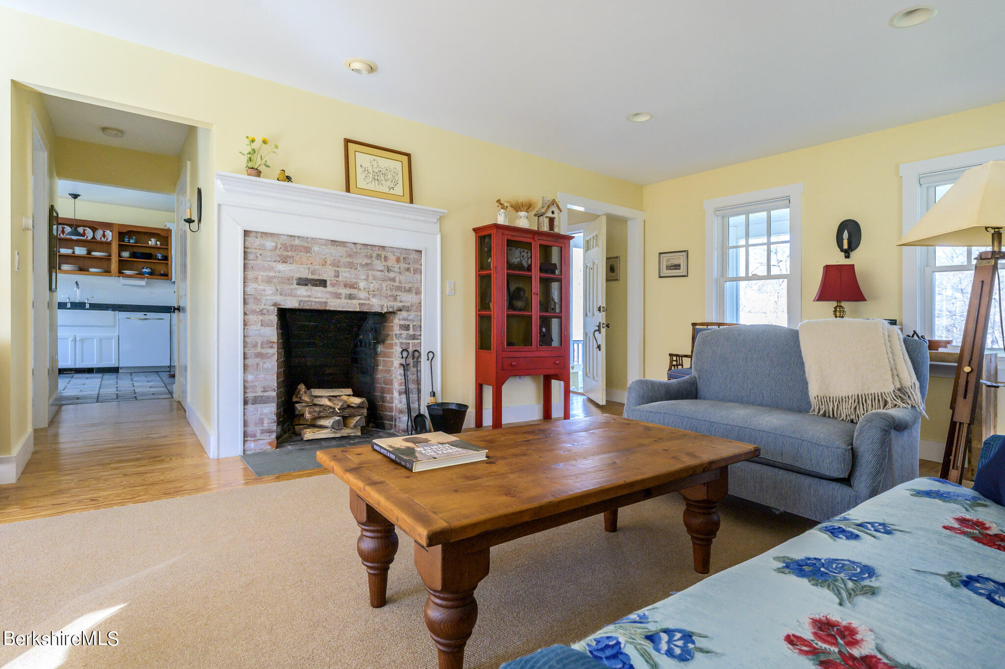 161 Rossiter Road Richmond, MA 01254 - Photo 10 of 40 a living room with furniture and a fireplace