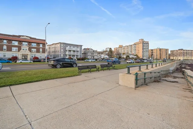 a view of a city with tall buildings