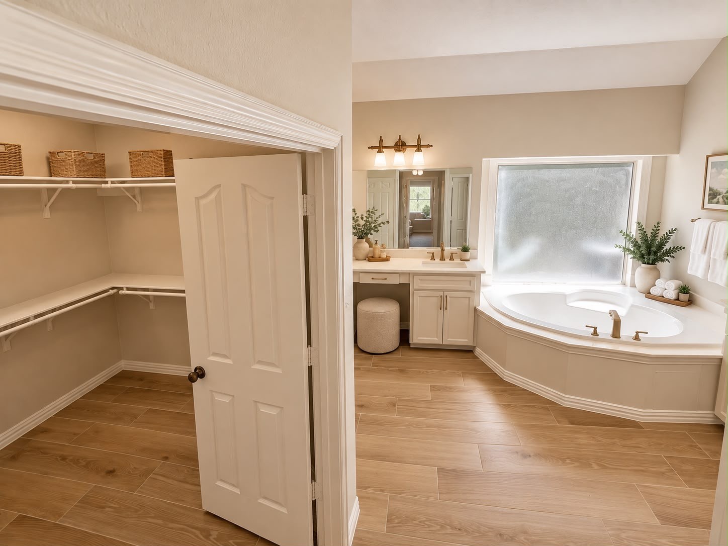 13225 Ridgewater Way Conroe, TX 77302 - Photo 20 of 41 Primary Bath & Primary Closet AI staged