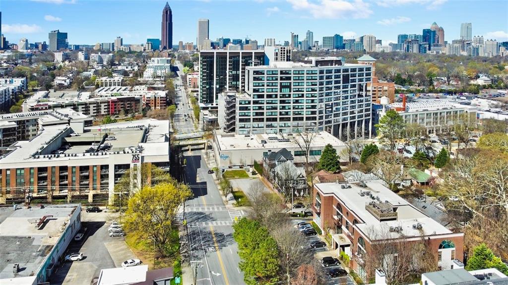 790 North Avenue Northeast, Unit 111 Atlanta, GA 30306 - Photo 33 of 41 a city view with tall buildings