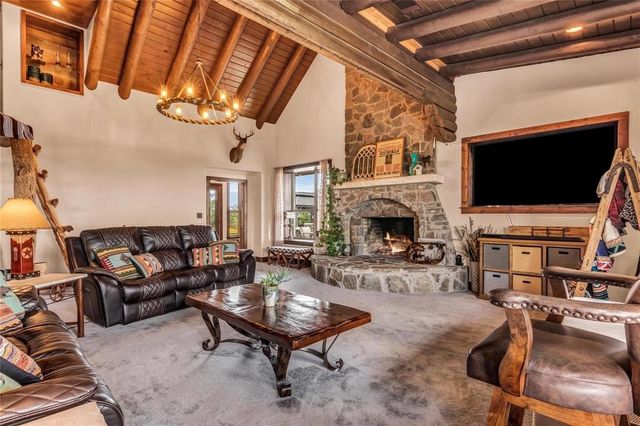 a building outdoor space with patio furniture