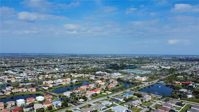 an aerial view of a city