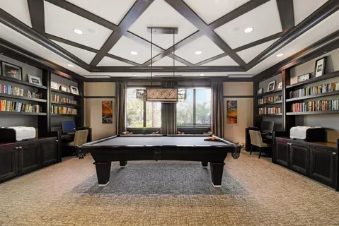 a room with furniture