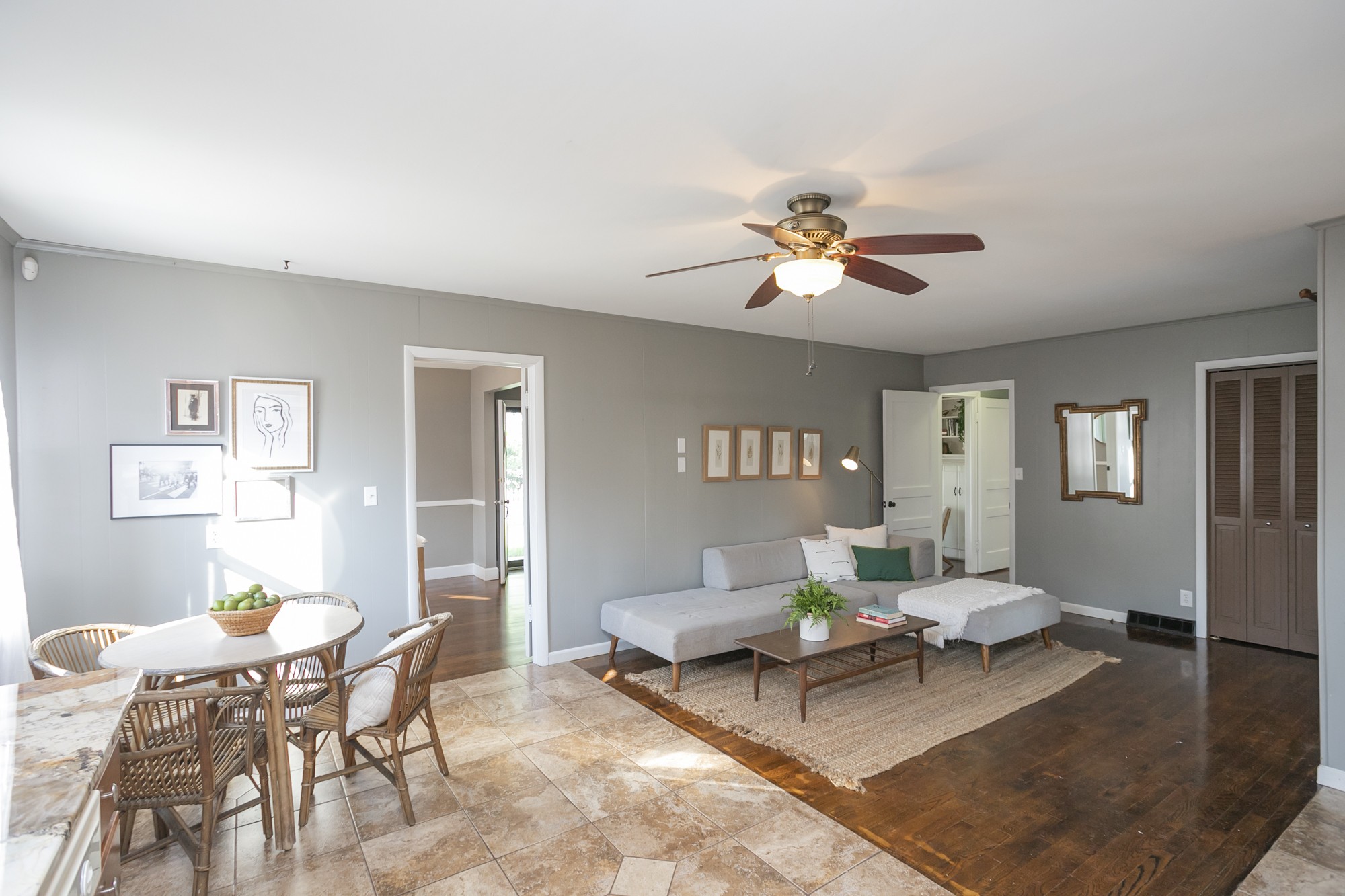 1018 Mitchell Road Nashville, TN 37206 - Photo 15 of 44 a living room with furniture a chandelier and a table