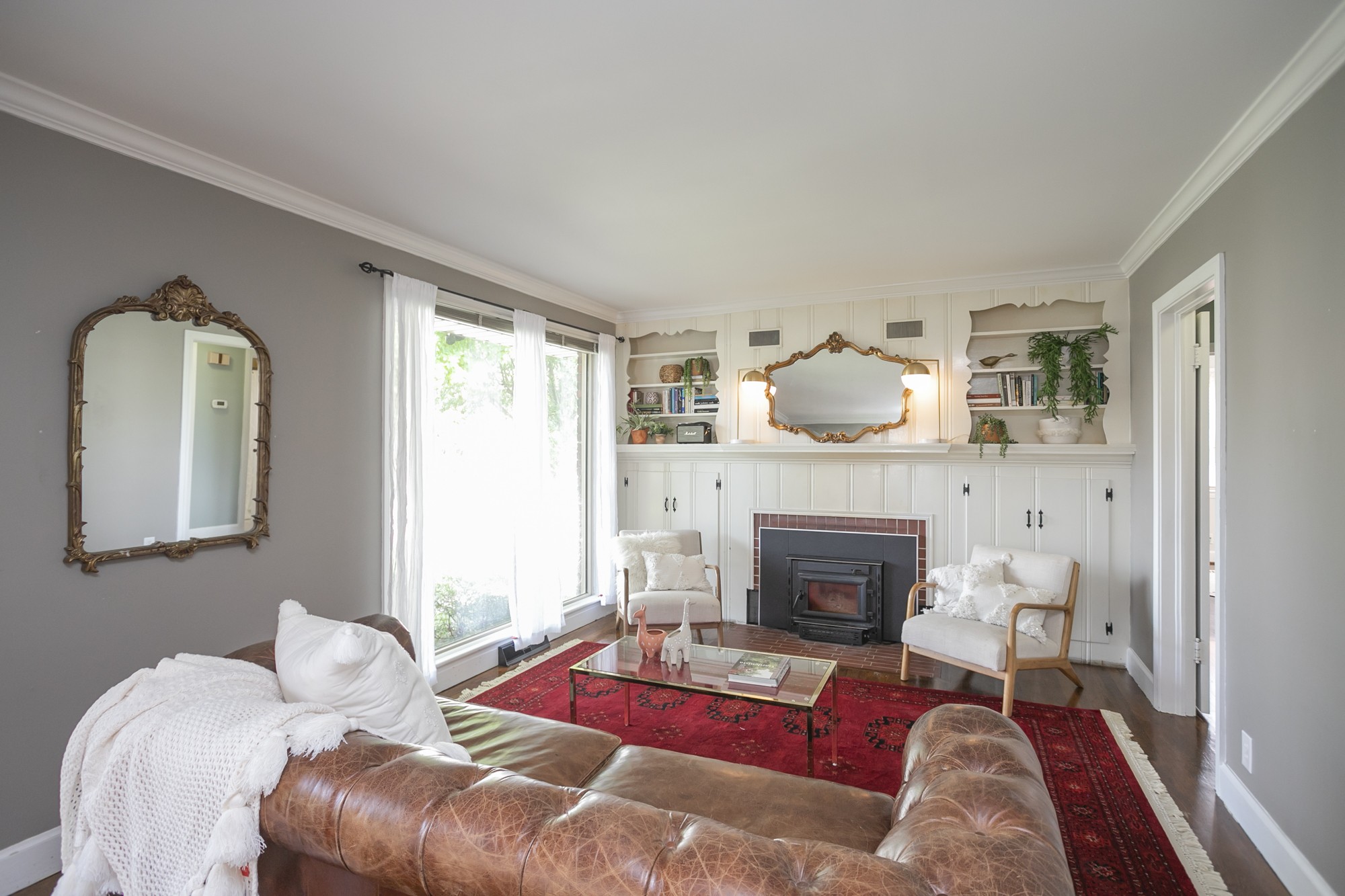 1018 Mitchell Road Nashville, TN 37206 - Photo 5 of 44 a living room with furniture and a fireplace