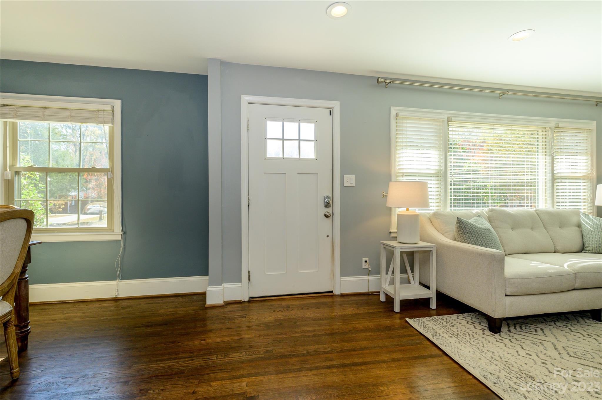 2901 Enfield Road Charlotte, NC 28205 - Photo 3 of 29 a living room with furniture and wooden floor