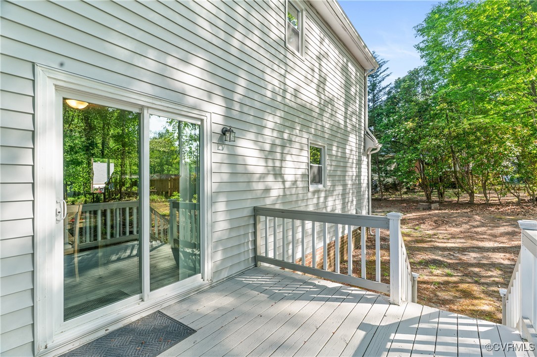 7018 Pointer Ridge Road Midlothian, VA 23112 - Photo 25 of 27 a view of a wooden deck