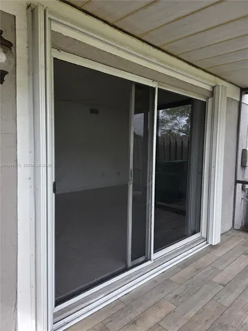 a view of an entryway door