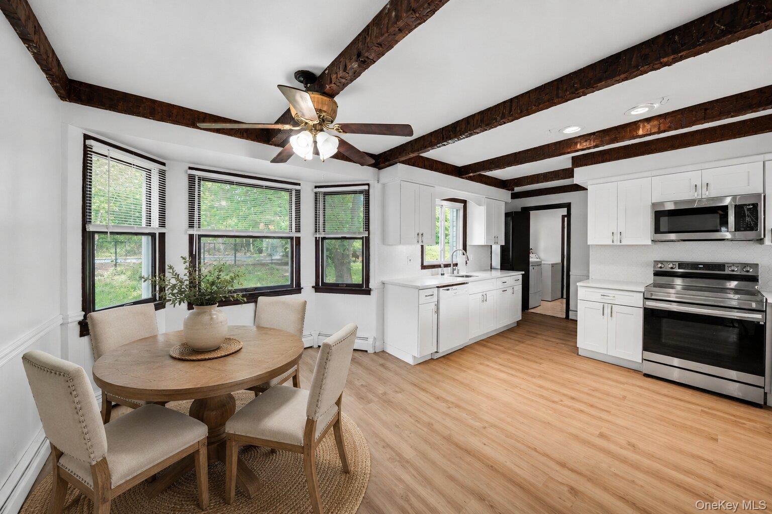 25 Hill Road Middletown, NY 10941 - Photo 13 of 47 Virtually Staged. Functional kitchen with plenty of workspace and cabinetry, offering a convenient layout for cooking, meal prep, and daily use.