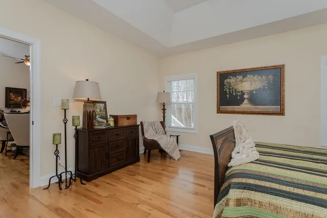 a view of a bathtub in a bathroom